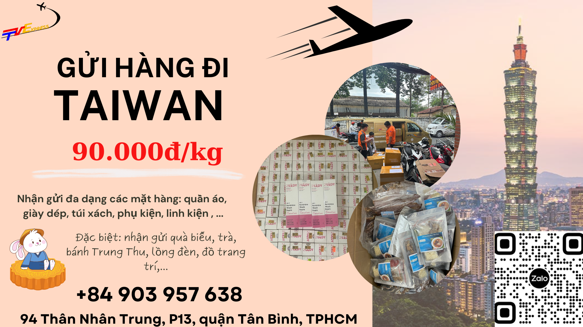 Gửi hàng đi Đài Loan